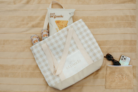 Shady Gingham Tote Bag