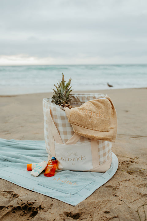 Shady Gingham Tote Bag